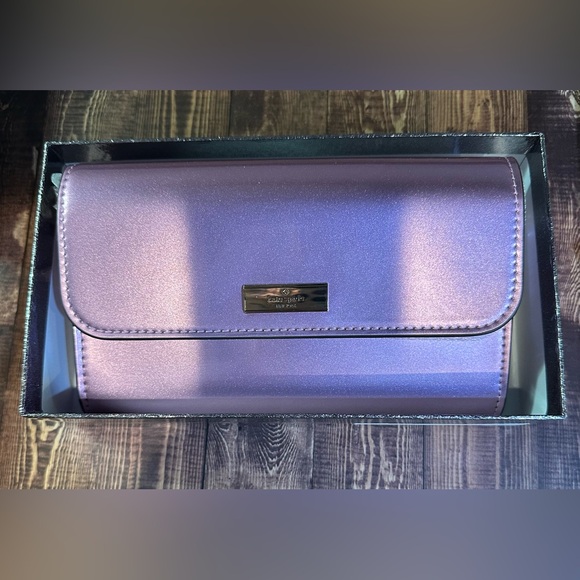New In Box!  Kate Spade Kenzie Quartz Pink Patent Phone Wallet Wrislet